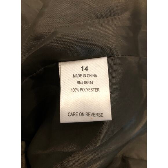 Emily Women Single Button Blazer Brown Size 14 Lapel Notch Collar Executive - Picture 8 of 13